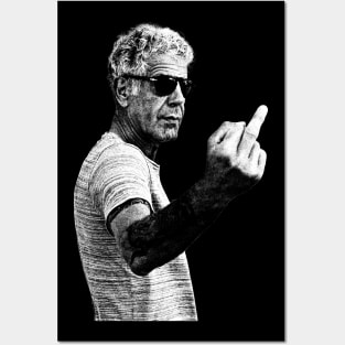 Anthony Bourdain Best Seller Middle Finger Posters and Art